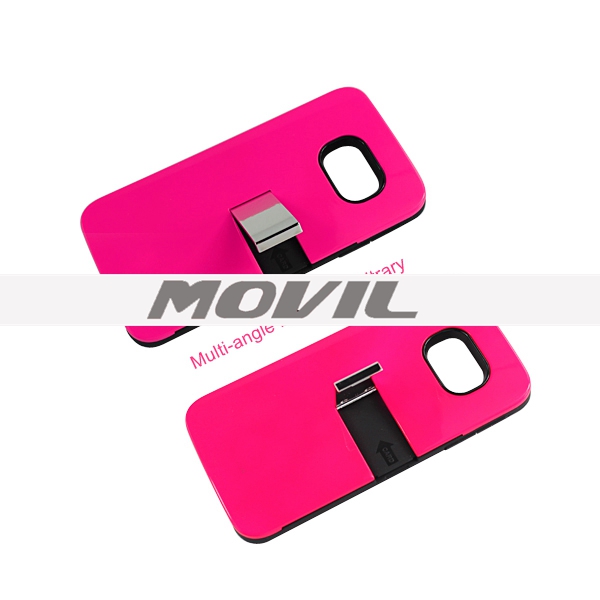 NP-2595 Tarjeta y Barniz Funda TPU PC para Samsung para Galaxy S6 edge-7